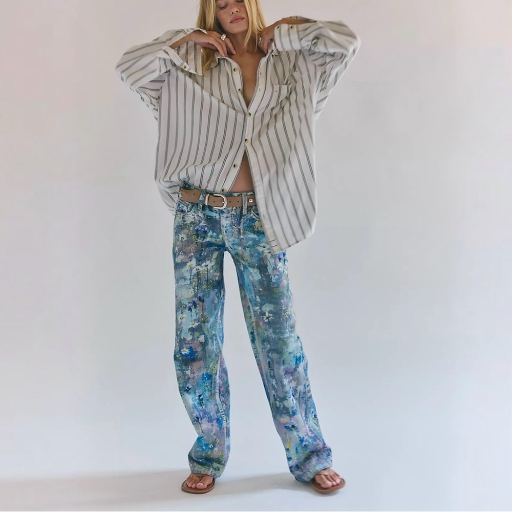 NWT Free People We The Free Tennessee Low-Rise Illusions Jeans
